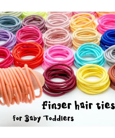 JOYOYO 240 Pcs Baby Hair Bands - 24 Colors Elastic Solid Color Girls Hair Bands - No Damage Rubber Bands for Thin Hair - Ponytail Decoration Fixer - Hair Accessories (Pack of 1) - Buy Online on SooperMarket.com