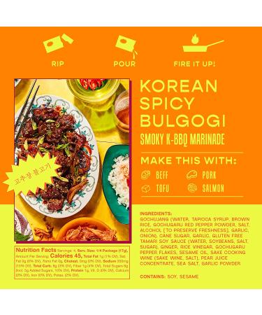 Omsom East Asian Sauce Sampler: Japanese Yuzu Miso, Korean Spicy Bulgogi, Chinese Spicy Mala (6 Packets) - Buy Online on SooperMarket.com