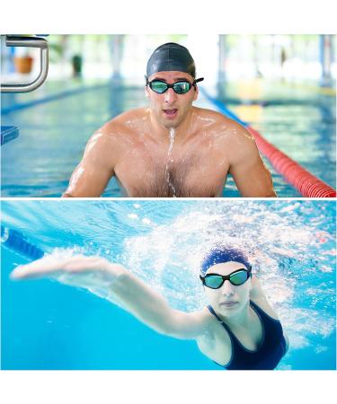 Bezetee UV Protection Swimming Goggles - Anti-Leak Adjustable Silicone Eyewear for Adults & Youth - Includes Case - Buy Online on SooperMarket.com