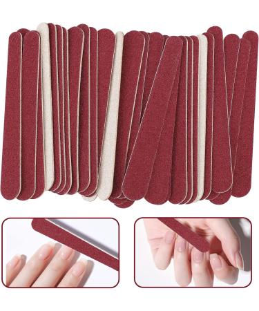 JSRQT 100 Pieces Nail File Set Cushioned Emery Boards Double Sided Acrylic Nail File Mini Nail Files Bulk for Women Girls Nail Filer Nail File Buffer Set Manicure Tool for Natural Acrylic Fake Nails - Buy Online on SooperMarket.com