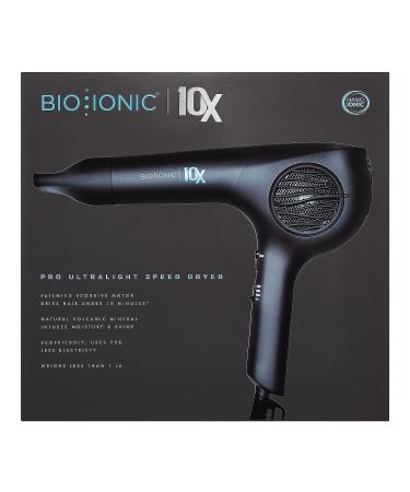 Bio Ionic 10x Pro Ultra Light Speed Dryer - Black | Fast Drying Hair Dryer - Buy Online on SooperMarket.com
