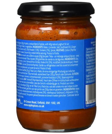 Rajah Tikka Curry Paste - Sharp Spice Paste for Meat Fish & Vegetables - 3 Pack (3 x 300g) - Authentic English Tikka Flavor - Buy Online on SooperMarket.com