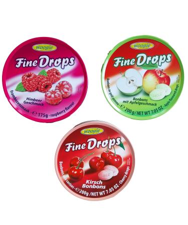 Woogie Bonbons Set of 3 Cherry | Apple | Raspberry Flavour Value Pack 575g