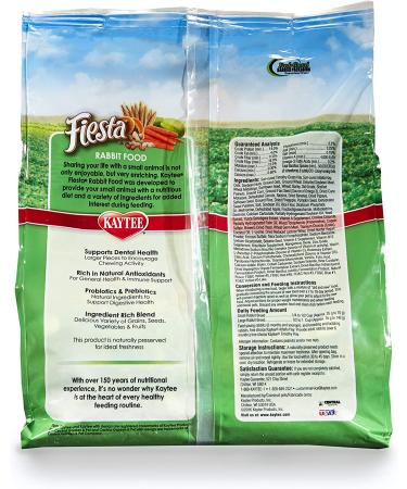 Kaytee Fiesta Rabbit Food 3.5 lb - Premium Nutrition for Healthy Bunnies - Buy Online on SooperMarket.com