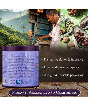 Blue Lotus Chai - Star Anise Masala Chai - Makes 100 Cups - 3 Ounce Masala Spiced Chai Powder with Organic Spices - Instant Indian Tea No Steeping - No Gluten 3 Ounce (Pack of 1) - Buy Online on SooperMarket.com