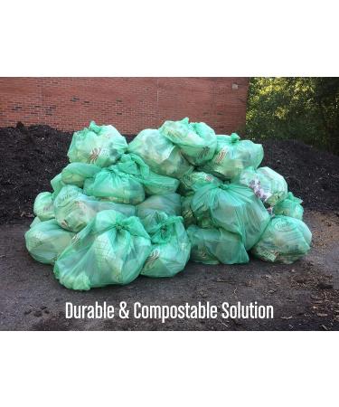 BioBag 100% Certified Compostable Lawn & Leaf Yard Waste Bags 33 Gallon - 60 Count (Pack of 1) - Buy Online on SooperMarket.com