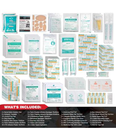 General Medi 160-Piece First Aid Set - Complete Refill Kit for Home Auto Travel Sports & More - Buy Online on SooperMarket.com
