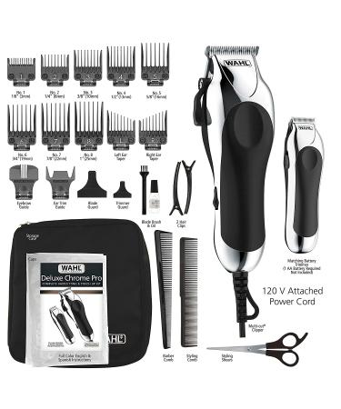 Wahl Deluxe Chrome Pro Hair & Beard Clipping Kit - Model 79524-5201M - Buy Online on SooperMarket.com