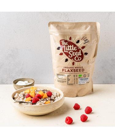 The Little Seed Co Organic Whole Flaxseed - 1.2kg - Buy Online on SooperMarket.com
