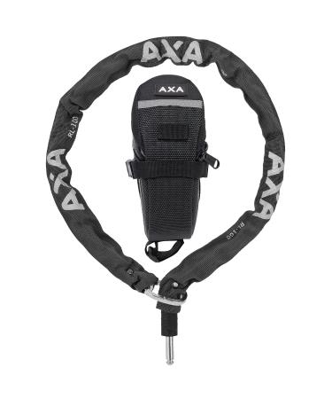 AXA RLC in the bag 100/5.5-insert chain for frame lock-can be combined with AXA frame locks-100 cm-5.5 mm limbs-black polyester coat one-size