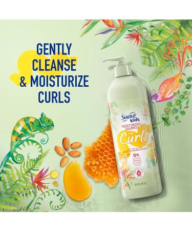 Suave Kids Naturals Curl Shampoo - Moisturizing Sweet Almond & Honey Shampoo for Kids' Curls | Tear-Free & Dermatologist Tested 16.5 oz - Buy Online on SooperMarket.com