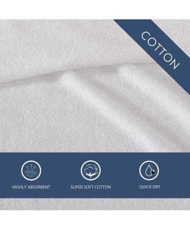Tommy Bahama Island Retreat White 12pc Washcloths Set - Absorbent & Fade-Resistant Cotton Towels for Fashionable Bathroom Decor - Buy Online on SooperMarket.com