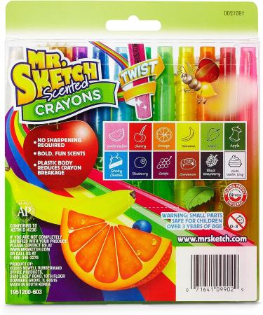 Mr. Sketch Scented Twistable Crayons Assorted 12 Pack - 12 Count | Standard Packaging | 1 Pack - Buy Online on SooperMarket.com