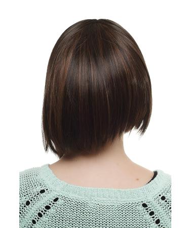 WIG ME UP SA035-2H30 Ladies Wig - Black Red-Brown Streaked Medium Length Straight Hair - International Shipping Available - Buy Online on SooperMarket.com