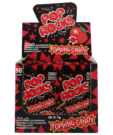 Buy DOK Pop Rock Strawberry 50 Pack | Delicious Candy for All Occasions | International Shipping Available - Buy Online on SooperMarket.com