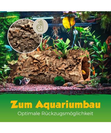 Cork Bark Tube 30 cm (Rodent Reptile Vivarium) cork wood tree oak 11-14 cm | cleaned & sanitised - Buy Online on SooperMarket.com