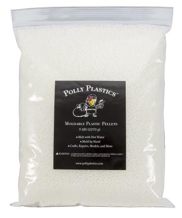 Moldable Plastic Pellets by Polly Plastics (80 oz. Value Pack) | Thermoplastic Beads | Great for Cosplay, Projects, Repairs, Hobbies, Art, Sculpture