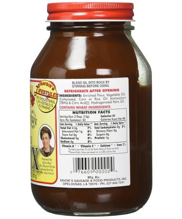 SAVOIE S Old Fashioned Dark Roux 32oz | Authentic Flavor for Global Cooking | Buy Online Internationally - Buy Online on SooperMarket.com