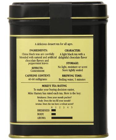 Harney & Sons Black Tea Chocolate Mint 4 oz - Premium Gourmet Tea - Buy Online on SooperMarket.com