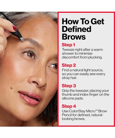 Revlon Comfort and Control Tweezer - Easy-to-Use Eyebrow Tool | Wide Grip | 1 count - Buy Online on SooperMarket.com
