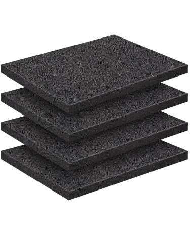 Polyethylene Foam Sheet Polyurethane Foam Pad Foam Padding for Case Packing Toolbox Storage and Crafts (4 Pcs 16 x 12 x 1) 16 x 12 x 1 4