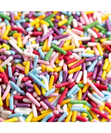 Sweets Indeed - Sprinkles - Natural Rainbow Sprinkles - No Artificial Colors or Flavors - Gluten-Free Color Sprinkles for Baking - Sprinkle Mix - Cake Sprinkles - Cupcake and Cake Topper - 5.5 ounces - Buy Online on SooperMarket.com