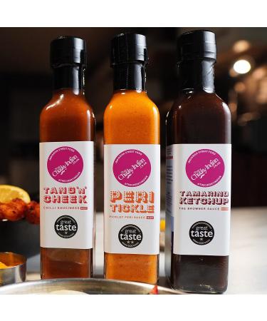 Cheeky Indian Peri Tickle Hot Tangy & Spicy Pickle Sauce 220g | Natural & Organic | Vegetarian & Dairy-Gluten Free - Buy Online on SooperMarket.com