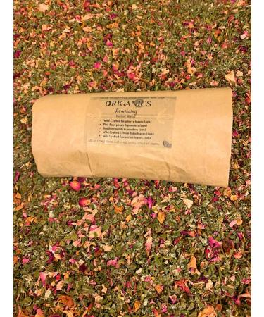 ORIGANICS Rewilding Herbal Blend (1.25oz/35.4g) Loose-Leaf Mints & Roses Sifted Cut Dried & Ground - Buy Online on SooperMarket.com