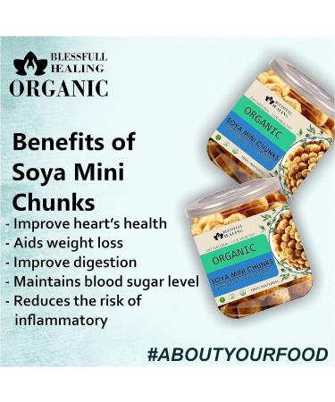 Blessfull Healing Organice SOYA Mini Chunks for Breakfast 1 lb (453 Gram) - Buy Online on SooperMarket.com