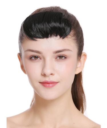 WIG ME UP - TYP-760-1 hairpiece bangs clip-in short straight curved micro bangs micro fringe black