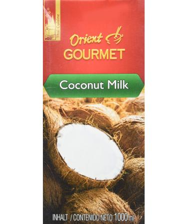 Orient gourmet coconut milk - creamy milk with typical coconut taste - authentic Thai cuisine - 1 x 1000 ml 1 l (1 Pack)