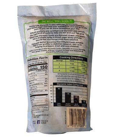 Fifty 50 Low Glycemic Oatmeal | 100% Whole Grain Hearty Cut - 16 oz - Buy Online on SooperMarket.com