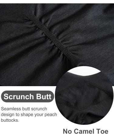 DREAMOON Seamless Butt Lifting Leggings | High Waisted Workout Yoga Pants | Gym Tights | Upgrade Butt Lifting | Black with Logo | Large - Buy Online on SooperMarket.com
