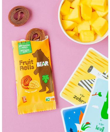 Buy Bear Fruit Rolling Mango - 100% Natural No Added Sugar Healthy Snack for Kids & Adults | 30 Bags x 20g - 600g - Buy Online on SooperMarket.com