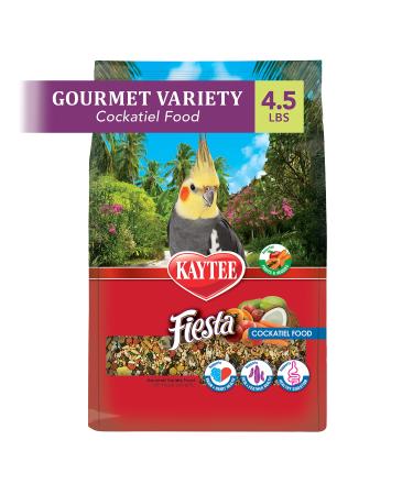 Kaytee Fiesta Cockatiel Food 4.5 Pound (Pack of 1)