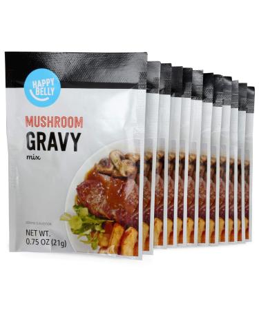 Amazon Brand - Happy Belly Mushroom Gravy Mix, 0.75 Oz (Pack of 12)