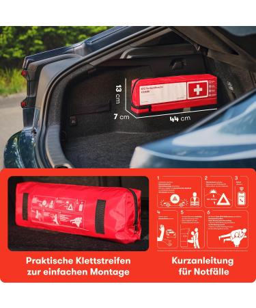 Buy Purahelp 10x Vehicle Combination Pocket | DIN 13164 Compliant Set with Warning Triangle & Vest | International Shipping Available - Buy Online on SooperMarket.com