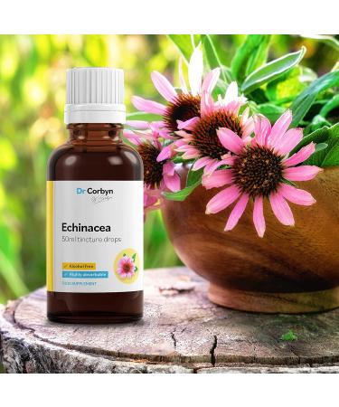 Dr Corbyn Immunity Support Bundle: Echinacea Tincture Drops (50ml) & Vitamin D3 1 000IU (50ml) | Highly Absorbable & Fast Acting Bundle - Buy Online on SooperMarket.com