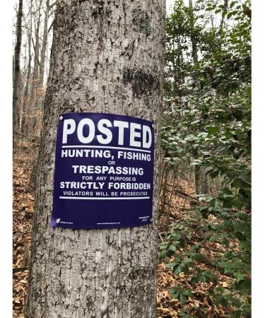 Minuteman No Trespassing No Hunting No Fishing Vinyl Signs on a Roll - 50 Count Purple - Buy Online on SooperMarket.com