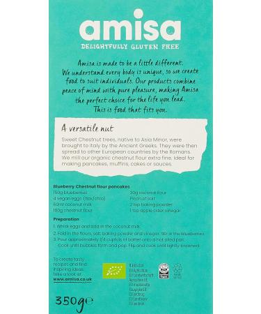 Amisa Organic Chestnut Flour 350g - Gluten Free, 1 Pack - Buy Online on SooperMarket.com