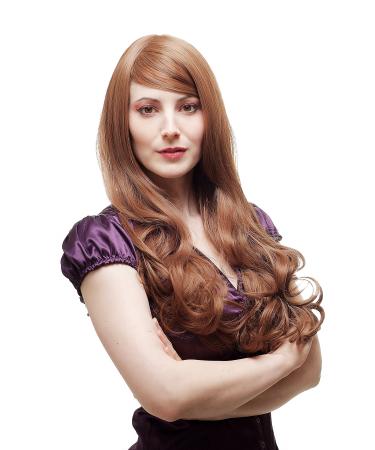 WIG ME UP Wig women s wig very long sexy wavy tips light brown parting 3445-KII30 60 cm