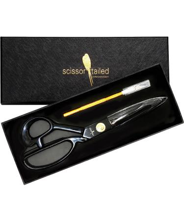8 Inch Professional Tailor Scissors - Heavy Duty Sewing Shears for Fabric and Leather Cutting - Industrial Grade Sharp Scissors for Home, Office, Artists, and Dressmakers - Black - Buy Online on SooperMarket.com