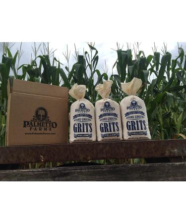 Palmetto Farms Yellow Grits - 3 Pack | Premium Quality Southern Grits - Buy Online on SooperMarket.com
