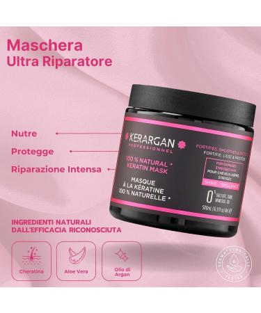 Ultra Repairing Keratin Shampoo & Mask Duo - Nourishing Sulfate-Free Treatment for Damaged Hair - Kerargan 2x16.9 Fl oz - Buy Online on SooperMarket.com