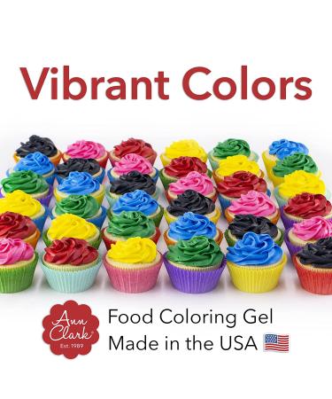 Ann Clark Professional-Grade Food Coloring Gel 6-Pack - Made in USA - Buy Online on SooperMarket.com
