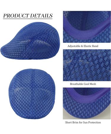 5-Pack Men's Mesh Summer Newsboy Hats - Ivy Gatsby Cabbie Beret Cap Bundle - Buy Online on SooperMarket.com