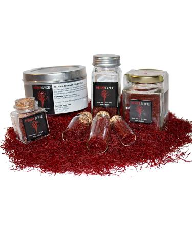 Heray Saffron: Premium Afghani Saffron Threads - 2g Square Glass Jar, Super Negin Quality A+, Fresh Pure All Red Thread Saffron Spice for Bouillabaisse, Risotto, Paella, Tea & More - Buy Online on SooperMarket.com