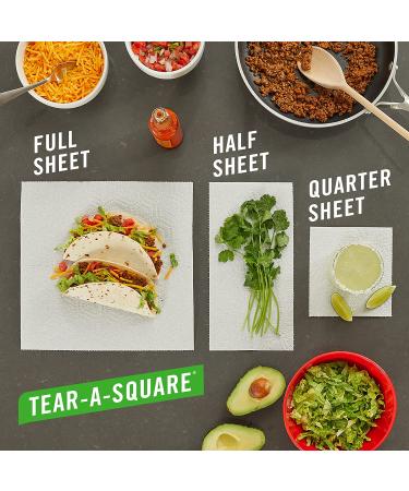 Brawny Tear-A-Square Paper Towels, 6 Triple Rolls (18 Regular Rolls) - Strong, Absorbent, and Convenient - Buy Online on SooperMarket.com