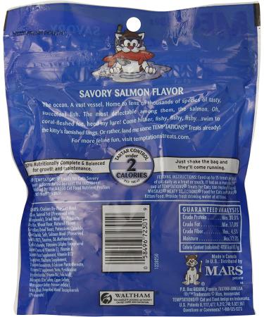 Whiskas Temptations Cat Treats - Savory Salmon Flavor (6.3 Oz) - Buy Online on SooperMarket.com