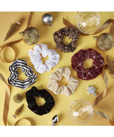 Six Days of Scrunchies Glamour Gift Set - Original Scrunchie with 6 Unique Designs in Presentation Box - Buy Online on SooperMarket.com